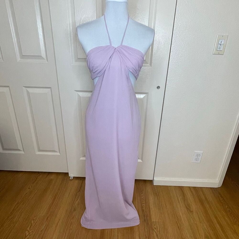 Peppermayo Tyra Ruched Maxi Dress Lavender Size 4 - Picture 10 of 10